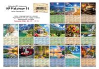 Kalendarz 2026 B1 plakatowy z listwą (15szt). Wydawca: Pan Kalendarzyk. SmakLiter.pl Opakowanie Kalendarz 2026 B1 plakatowy z listwą (15szt)