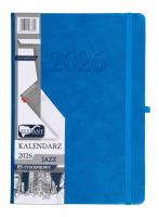 Kalendarz 2026 B5 tygodniowy Jazz niebieski. Wydawca: ELEFANT. SmakLiter.pl Opakowanie Kalendarz 2026 B5 tygodniowy Jazz niebieski