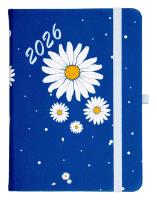 Kalendarz 2026 B6 tyg. Hip Hop stokrotka-granatowa. Wydawca: ELEFANT. SmakLiter.pl Opakowanie Kalendarz 2026 B6 tyg. Hip Hop stokrotka-granatowa