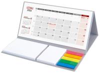 Kalendarz 2026 Biurkowy z notesem szary. Wydawca: Wokół nas. SmakLiter.pl Opakowanie Kalendarz 2026 Biurkowy z notesem szary