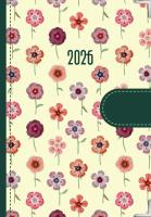 Kalendarz 2026 dzienny Natura Kwiatki kremowe. Wydawca: KALPOL.BIS kalendarze. SmakLiter.pl Opakowanie Kalendarz 2026 dzienny Natura Kwiatki kremowe