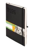 Kalendarz 2026 Impresja B5 DNS czarny. Autor: -. SmakLiter.pl Okładka książki Kalendarz 2026 Impresja B5 DNS czarny