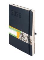 Kalendarz 2026 Impresja B5 DNS granatowy. Autor: -. SmakLiter.pl Okładka książki Kalendarz 2026 Impresja B5 DNS granatowy