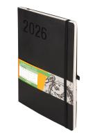 Kalendarz 2026 Impresja B5 TDW czarny. Autor: -. SmakLiter.pl Okładka książki Kalendarz 2026 Impresja B5 TDW czarny