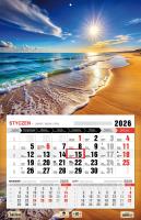 Kalendarz 2026 jednodzielny 3XL Bałtyk. Wydawca: Pan Kalendarzyk. SmakLiter.pl Opakowanie Kalendarz 2026 jednodzielny 3XL Bałtyk