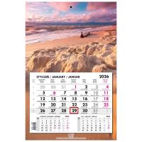 Opakowanie Kalendarz 2026 jednodzielny główka płaska Bałtyk