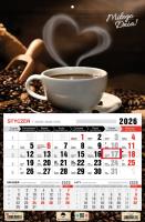 Kalendarz 2026 jednodzielny kawa. Wydawca: Pan Kalendarzyk. SmakLiter.pl Opakowanie Kalendarz 2026 jednodzielny kawa
