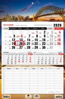 Kalendarz 2026 jednodzielny z planem zajęć Sidney. Wydawca: Pan Kalendarzyk. SmakLiter.pl Opakowanie Kalendarz 2026 jednodzielny z planem zajęć Sidney