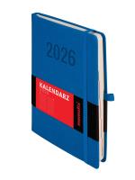 Okładka książki Kalendarz 2026 Memofix A5 DNS niebieski