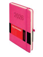 Okładka książki Kalendarz 2026 Memofix A5 DNS różowy