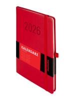 Okładka książki Kalendarz 2026 Memofix A5 TDW czerwony