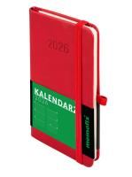 Okładka książki Kalendarz 2026 Memofix A6 TDW czerwony