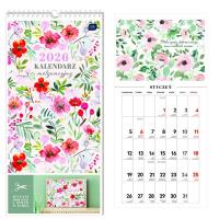 Opakowanie Kalendarz 2026 motywacyjny 22x46cm Kwiaty