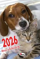 Kalendarz 2026 Nasi ulubieńcy A3-1. Autor: Zespół AWM. SmakLiter.pl Okładka książki Kalendarz 2026 Nasi ulubieńcy A3-1