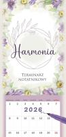 Opakowanie Kalendarz 2026 notatnikowy 46x22cm Harmonia