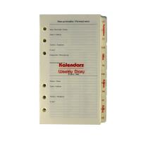 Opakowanie Kalendarz 2026 Pełny Wkład do Organizera Notes Finanse Adresy 9,5x17,2cm