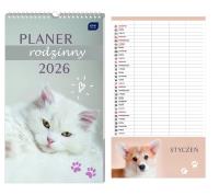 Opakowanie Kalendarz 2026 planner rodzinny 25x43 Zwierzaki