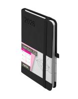 Kalendarz 2026 Rubi A6 TDW czarny. Autor: -. SmakLiter.pl Okładka książki Kalendarz 2026 Rubi A6 TDW czarny