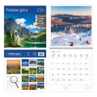 Opakowanie Kalendarz 2026 ścienny 30x30 Polskie góry HELMA