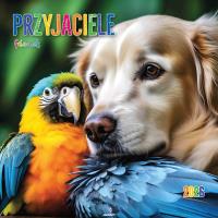 Opakowanie Kalendarz 2026 ścienny 32x32cm Przyjaciele