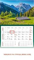 Kalendarz 2026 ścienny jednodzielny Góry. Wydawca: Wokół nas. SmakLiter.pl Opakowanie Kalendarz 2026 ścienny jednodzielny Góry