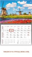 Kalendarz 2026 ścienny jednodzielny Wiatraki. Wydawca: Wokół nas. SmakLiter.pl Opakowanie Kalendarz 2026 ścienny jednodzielny Wiatraki