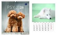 Opakowanie Kalendarz 2026 ścienny planszowy 33,5x40cm Psy
