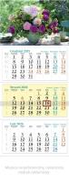 Opakowanie Kalendarz 2026 ścienny trójdzielny Kwiaty