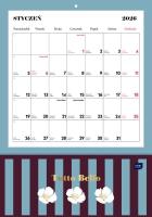 Opakowanie Kalendarz 2026 ścienny z kieszonką 28x40 Tutto