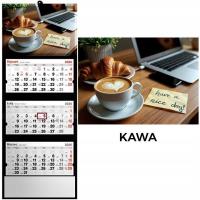 Kalendarz 2026 trójdzielny kawa. Wydawca: Evena. SmakLiter.pl Opakowanie Kalendarz 2026 trójdzielny kawa