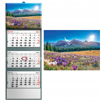 Kalendarz 2026 trójdzielny krajobraz. Wydawca: Evena. SmakLiter.pl Opakowanie Kalendarz 2026 trójdzielny krajobraz