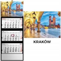 Kalendarz 2026 trójdzielny Kraków. Wydawca: Evena. SmakLiter.pl Opakowanie Kalendarz 2026 trójdzielny Kraków