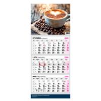 Kalendarz 2026 trójdzielny premium Kawa. Wydawca: O-press. SmakLiter.pl Opakowanie Kalendarz 2026 trójdzielny premium Kawa