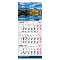 Kalendarz 2026 trójdzielny premium Krajobraz. Wydawca: O-press. SmakLiter.pl Opakowanie Kalendarz 2026 trójdzielny premium Krajobraz