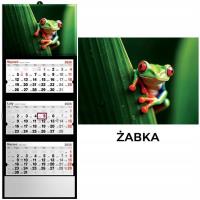 Kalendarz 2026 trójdzielny żaba. Wydawca: Evena. SmakLiter.pl Opakowanie Kalendarz 2026 trójdzielny żaba