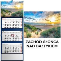 Kalendarz 2026 trójdzielny zachód słońca. Wydawca: Evena. SmakLiter.pl Opakowanie Kalendarz 2026 trójdzielny zachód słońca