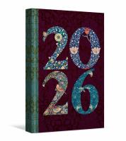 Kalendarz 2026 tygodniowy Cyfry burgund. Wydawca: Eurograf BIS kalendarze. SmakLiter.pl Opakowanie Kalendarz 2026 tygodniowy Cyfry burgund