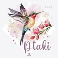 Opakowanie Kalendarz 2026 wieloplanszowy 33x33cm Ptaki