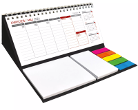 Kalendarz 2026 z notesem tygodniowy czarny. Wydawca: Wokół nas. SmakLiter.pl Opakowanie Kalendarz 2026 z notesem tygodniowy czarny