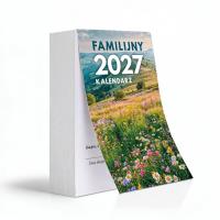 Okładka książki Kalendarz 2027 A6 zdzierak średni Familijny