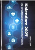 Okładka książki Kalendarz 2027 dla zarządzających placówkami...