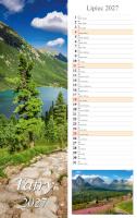 Opakowanie Kalendarz 2027 paskowy Tatry