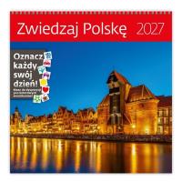 Opakowanie Kalendarz 2027 ścienny 30x30cm Zwiedzaj... HELMA