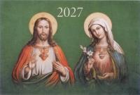 Okładka książki Kalendarz 2027 trójdzielny Serce Jezusa...