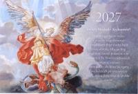 Okładka książki Kalendarz 2027 trójdzielny Św. Michał Archanioł