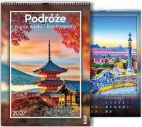 Opakowanie Kalendarz 2027 wieloplanszowy Podróże przez wieki