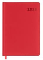 Kalendarz książkowy 2026 A5 czerwony EASY. Wydawca: Easy Stationery. SmakLiter.pl Opakowanie Kalendarz książkowy 2026 A5 czerwony EASY