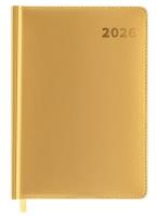 Kalendarz książkowy 2026 A5 złoty EASY. Wydawca: Easy Stationery. SmakLiter.pl Opakowanie Kalendarz książkowy 2026 A5 złoty EASY