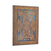 Kalendarz książkowy midi 25/26 18M Blue Luxe. Wydawca: Paperblanks. SmakLiter.pl Opakowanie Kalendarz książkowy midi 25/26 18M Blue Luxe