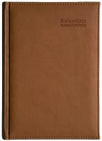 Kalendarz naucz. 2025/26 A5 tyg. Vivella brąz. Wydawca: Wokół nas. SmakLiter.pl Opakowanie Kalendarz naucz. 2025/26 A5 tyg. Vivella brąz